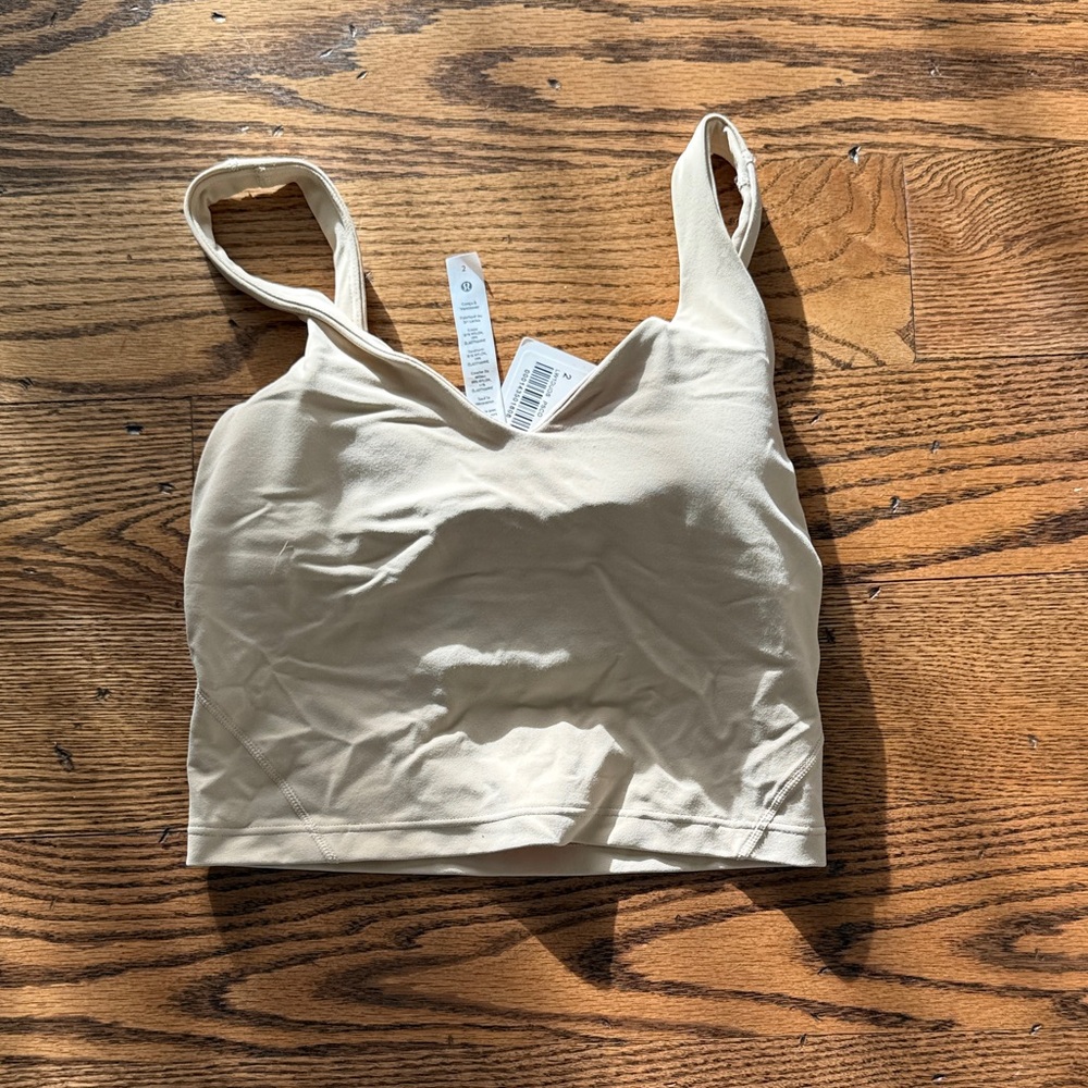 Cream Sleeveless Crop Top
